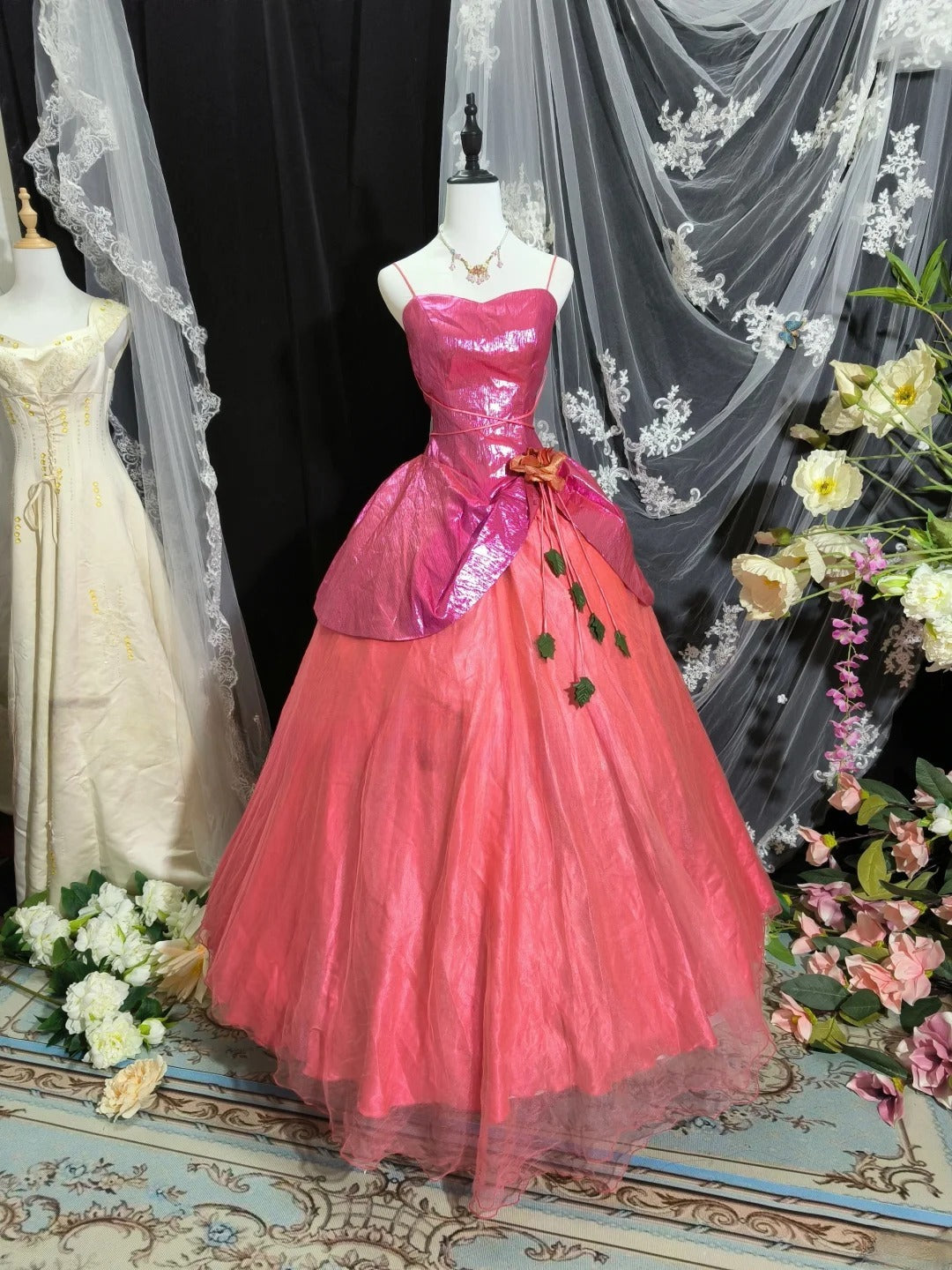 Robe de bal trapèze plissée en forme de cœur, tenue de soirée, de gala, d'anniversaire, D3416
