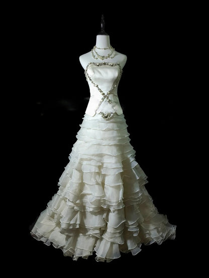 Beauty Brautkleid A-Linie Herzausschnitt Plissee Brautkleid D3302