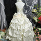 Robe de mariée beauté A-Line, décolleté en cœur, plissée, D3302