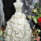 Robe de mariée beauté A-Line, décolleté en cœur, plissée, D3302