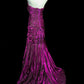 Robe de bal brillante à paillettes et col en cœur, robe de soirée sirène, robe de gala, robe de fête d'anniversaire, D3415