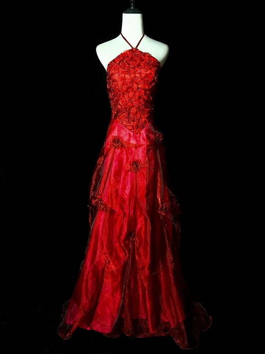 Glänzendes Ballkleid mit herzförmigem Pailletten-Meerjungfrauen-Abendkleid, Galakleid, Geburtstagspartykleid, D3415