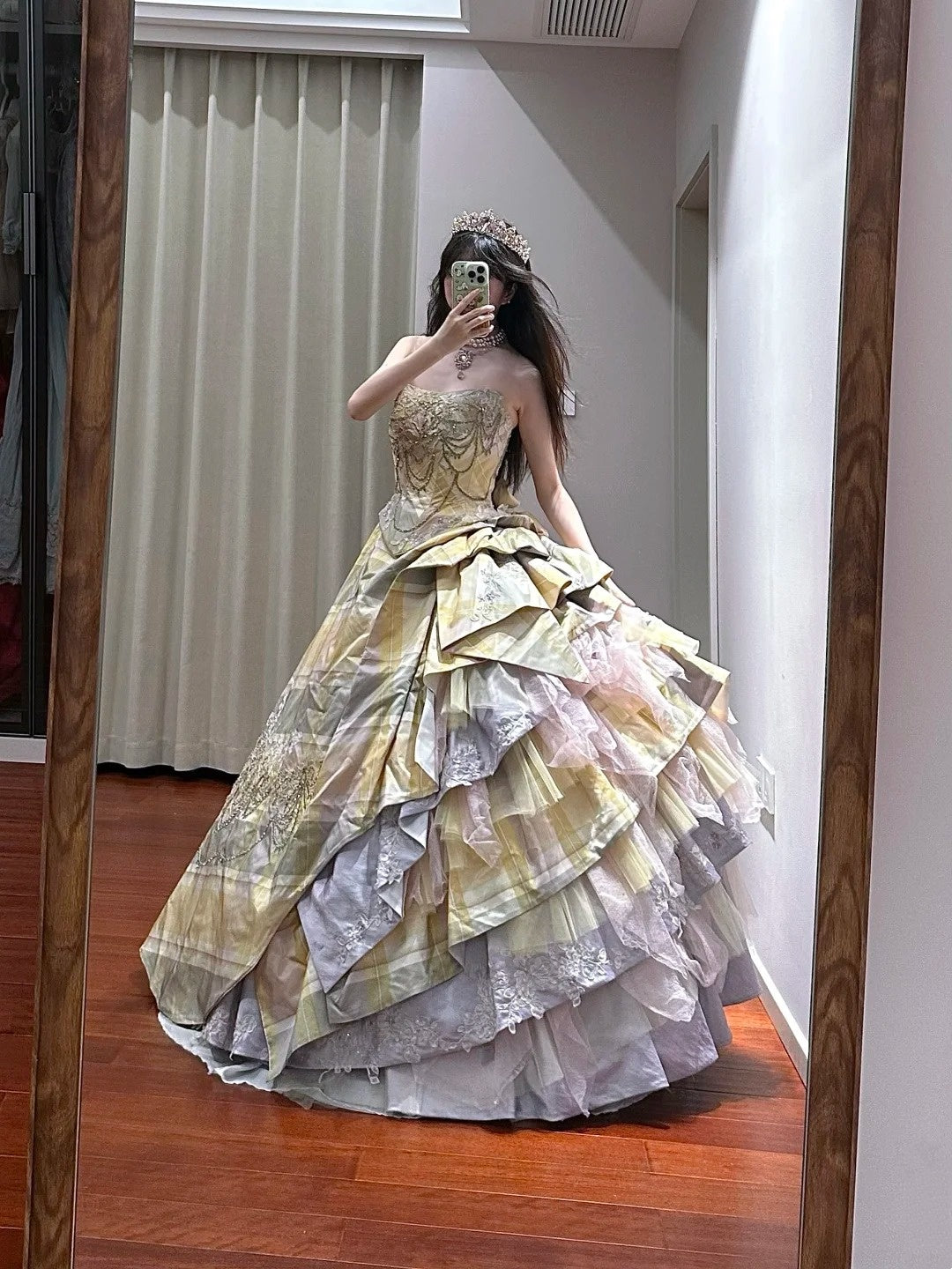 Neuestes Ballkleid A-Linie Schatz Plissee Abendkleid Galakleid Geburtstagspartykleid D3416