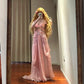 Charming Prom Dress Off Shoulder Pleated Long Evening Gown Birthday Party Dress  D3448
