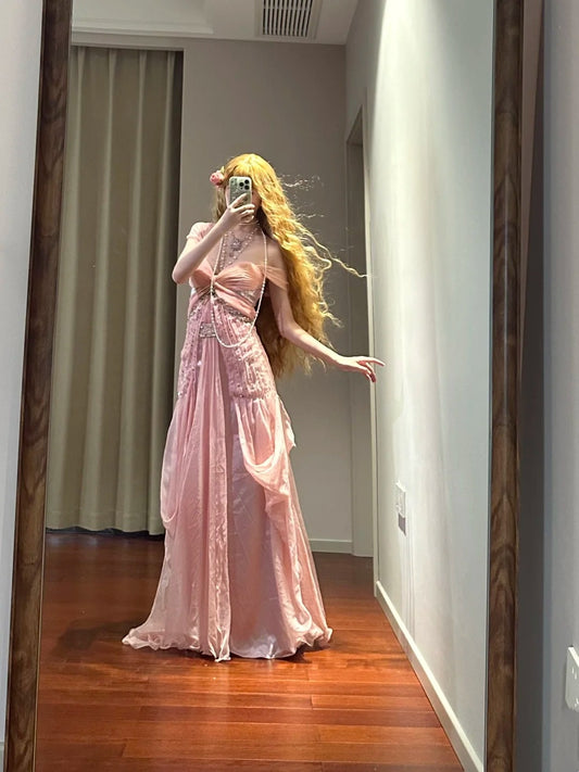 Glänzendes Ballkleid mit herzförmigem Pailletten-Meerjungfrauen-Abendkleid, Galakleid, Geburtstagspartykleid, D3415