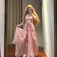 Charming Prom Dress Off Shoulder Pleated Long Evening Gown Birthday Party Dress  D3448