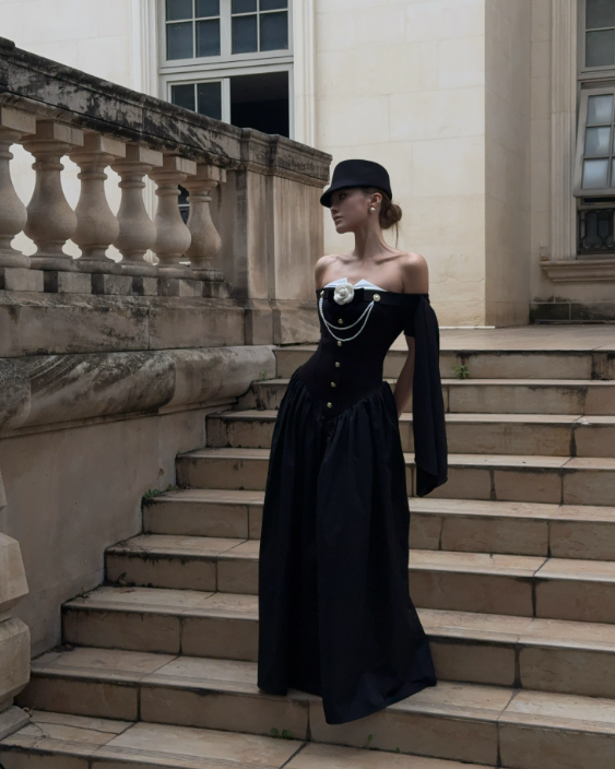 Elegant Prom Dress Off Shoulder Pleated Long Evening Gown Cocktail Dress D3458