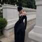 Elegant Prom Dress Off Shoulder Pleated Long Evening Gown Cocktail Dress D3458