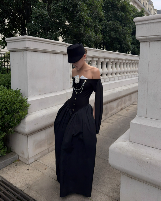 Elegant Prom Dress Off Shoulder Pleated Long Evening Gown Cocktail Dress D3458