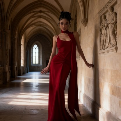 Stunning Prom Dress Spaghetti Straps Pleated Long Evening Dress Gala Dress  D3462