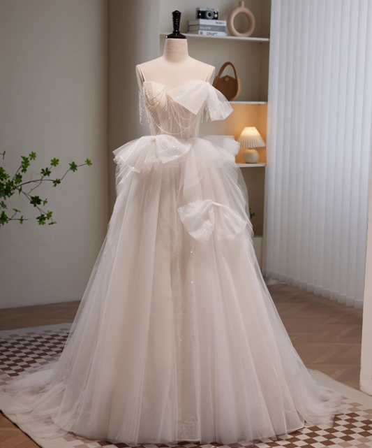 Beauty Brautkleid A-Linie Herzausschnitt Plissee Brautkleid D3302