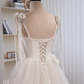 Robe de mariée beauté A-Line, décolleté en cœur, plissée, D3302