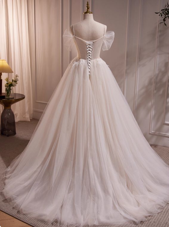 Beauty Brautkleid A-Linie Herzausschnitt Plissee Brautkleid D3302