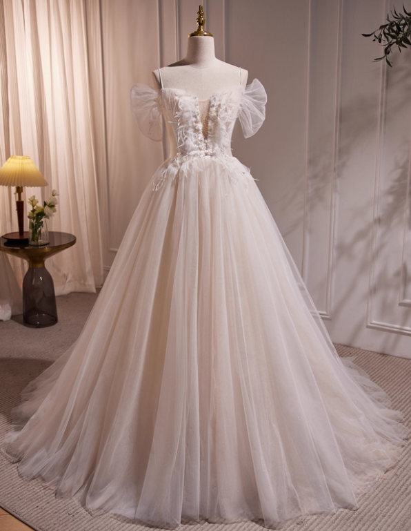 Beauty Brautkleid A-Linie Herzausschnitt Plissee Brautkleid D3302