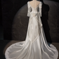 Robe de mariée beauté A-Line, décolleté en cœur, plissée, D3302