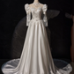 Robe de mariée beauté A-Line, décolleté en cœur, plissée, D3302
