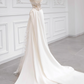 Robe de mariée beauté A-Line, décolleté en cœur, plissée, D3302