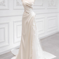 Robe de mariée beauté A-Line, décolleté en cœur, plissée, D3302