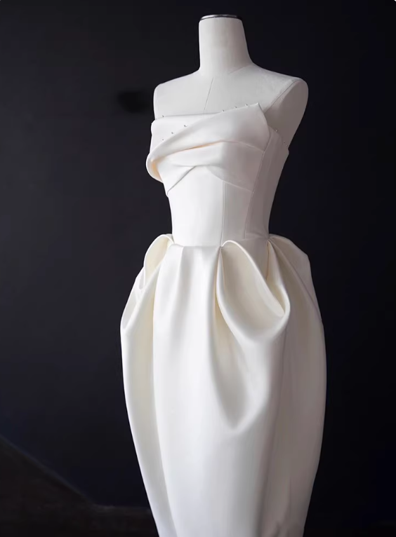 Beauty Brautkleid A-Linie Herzausschnitt Plissee Brautkleid D3302