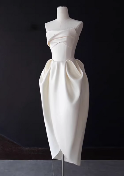 Beauty Brautkleid A-Linie Herzausschnitt Plissee Brautkleid D3302