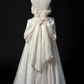 Charming Wedding Dress A Line Strapless Flower Pleated Wedding Dress   D3485