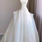 Beauty Brautkleid A-Linie Herzausschnitt Plissee Brautkleid D3302