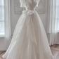 Beauty Wedding Dress V-neck Pleated Wedding Dress  D3487