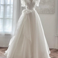 Beauty Wedding Dress V-neck Pleated Wedding Dress  D3487