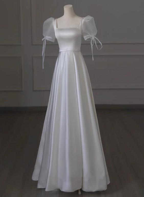 Beauty Brautkleid A-Linie Herzausschnitt Plissee Brautkleid D3302