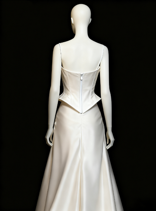 Beauty Brautkleid A-Linie Herzausschnitt Plissee Brautkleid D3302