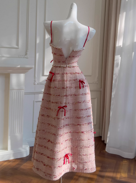 Beauty Prom Dress A Line Spaghetti Straps Birthday Party Dress Evening Dress  D3513