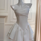 New Arrival Homecoming Dress Strapless Pleated Birthday Party Dress Short Prom Dress    D3517