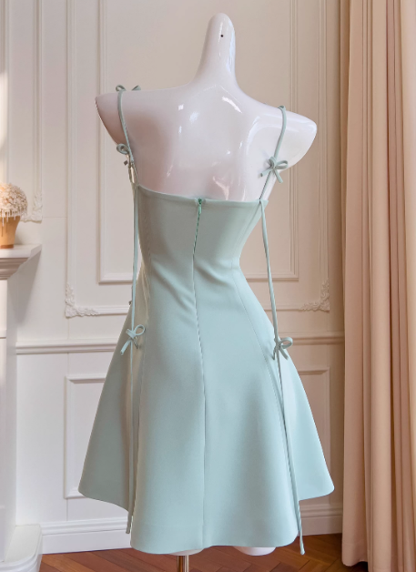 Popular Homecoming Dress A Line Spaghetti Straps Birthday Party Dress Short Prom Dress    D3518