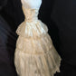 Vintage Wedding Dress Strapless Pleated Wedding Dress   D3523