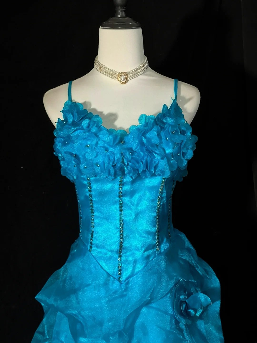 Vintage Prom Dress Spaghetti StrapsTulle Evening Dress Birthday Party Dress  D3525