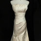 Vintage Wedding Dress A Line Strapless Pleated Wedding Dress    D3526