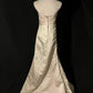 Vintage Wedding Dress A Line Strapless Pleated Wedding Dress    D3526