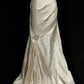 Vintage Wedding Dress A Line Strapless Pleated Wedding Dress    D3526