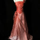 Beauty Prom Dress A Line Halter Pleated Tulle Evening Dress Birthday Party Dress  D3527