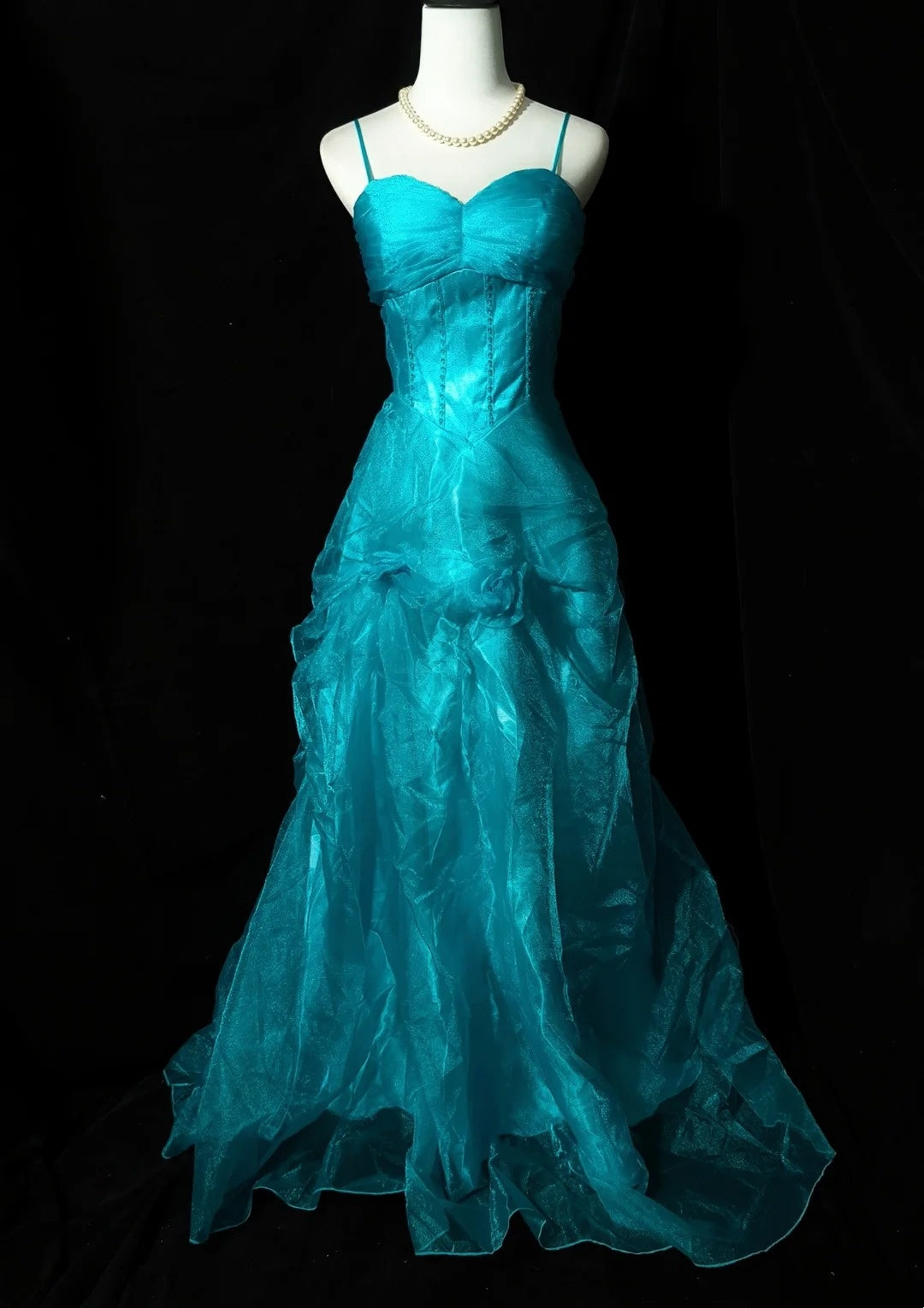 Glänzendes Ballkleid mit herzförmigem Pailletten-Meerjungfrauen-Abendkleid, Galakleid, Geburtstagspartykleid, D3415