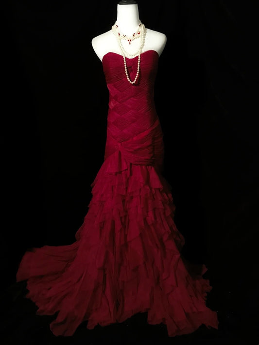 Robe de bal brillante à paillettes et col en cœur, robe de soirée sirène, robe de gala, robe de fête d'anniversaire, D3415