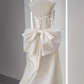 Elegant Wedding Dress A Line Strapless Pleated Wedding Dress  D3254