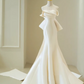 Beauty Wedding Dress Strapless Bowknot Mermaid Wedding Dress  D3258