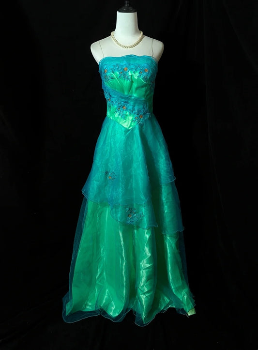 Glänzendes Ballkleid mit herzförmigem Pailletten-Meerjungfrauen-Abendkleid, Galakleid, Geburtstagspartykleid, D3415