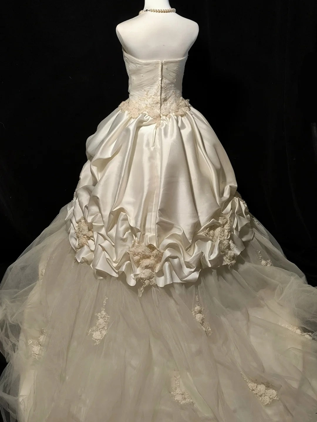 Beauty Brautkleid A-Linie Herzausschnitt Plissee Brautkleid D3302