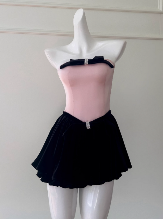 Robe de soirée courte plissée à bretelles spaghetti, tenue de soirée d'anniversaire, robe de cocktail D3339