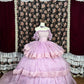 Beauty Prom Dress Off Shoulder Pleated Tulle Ball Gown Evening Dress Sweet 16 Dress  D3576