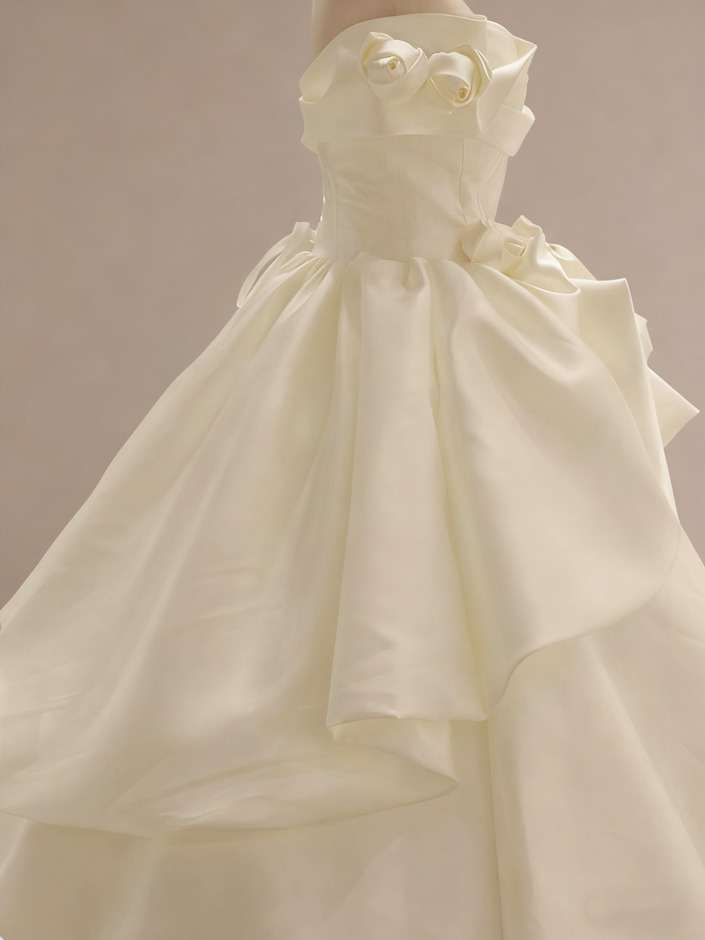 Beauty Brautkleid A-Linie Herzausschnitt Plissee Brautkleid D3302