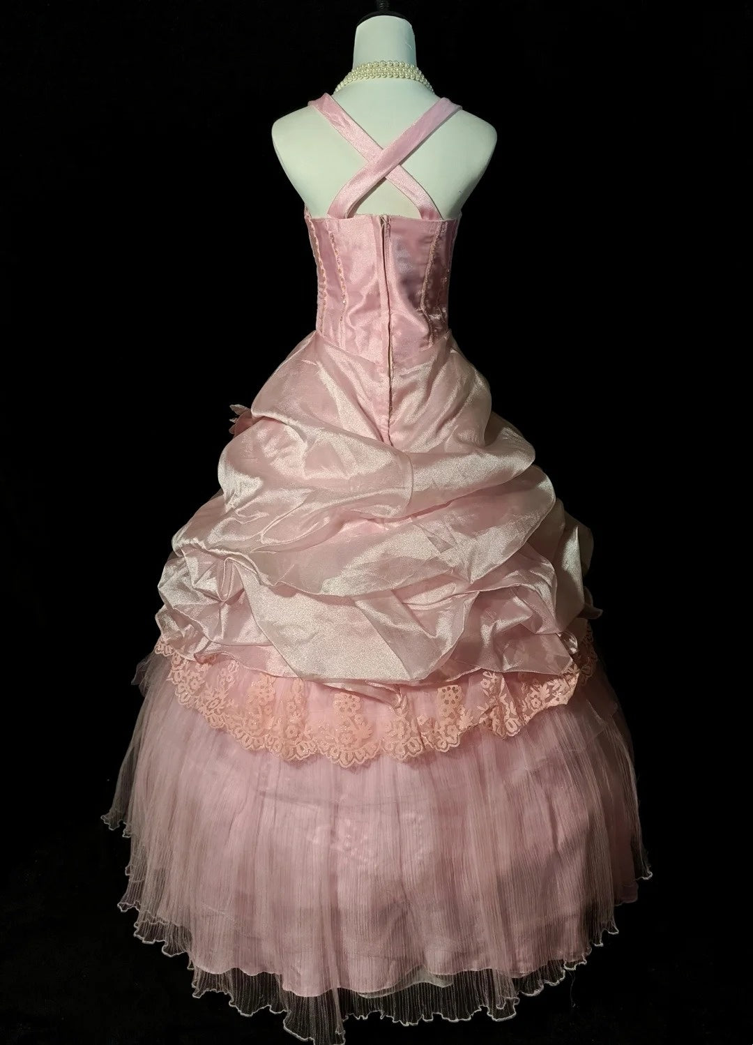 Sweet Prom Dress Square Neck Pleated Beading Evening Dress Ball Gown Quinceanera Dress  D3583