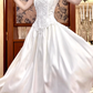 Beauty Brautkleid A-Linie Herzausschnitt Plissee Brautkleid D3302